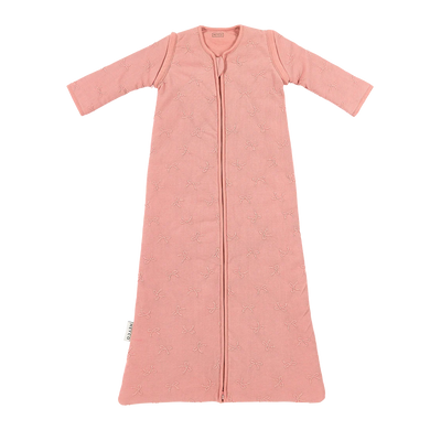 Meyco Baby Studio slaapzak gevoerd afritsbare mouw jacquard Bow Rose