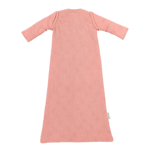 Meyco Baby Studio slaapzak gevoerd afritsbare mouw jacquard Bow Rose