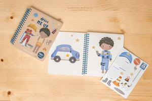 Little Dutch Aankleed- en stickerboek Jim & Friends