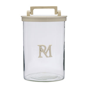 Rivièra Maison - RM Monogram Storage Jar flax