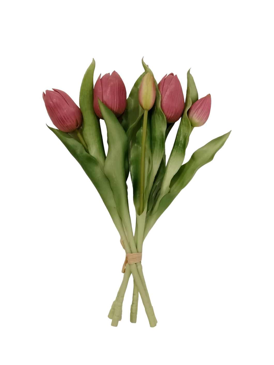 Mansion - 5 bundled Tulips 31cm Old Pink
