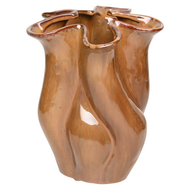 Mansion - Brown ceramic vase Mara 19.7*19.5*24.3cm