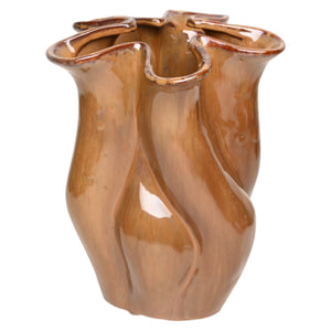 Mansion - Brown ceramic vase Mara 19.7*19.5*24.3cm