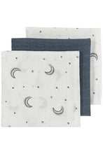 Afbeelding in Gallery-weergave laden, Meyco HYDROFIELE DOEKEN 3-PACK MOON - INDIGO - 70X70CM