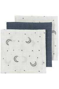 Meyco HYDROFIELE DOEKEN 3-PACK MOON - INDIGO - 70X70CM