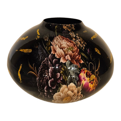 Mansion - Small Vase Dark Flowers 14*14*9,5