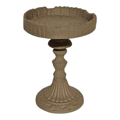 Mansion - Candle Stand Texture Grey 10,5*10,5*14