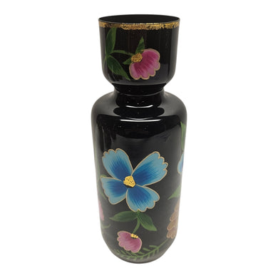Mansion - Hand painted Black Flower Vase 9*9*25cm