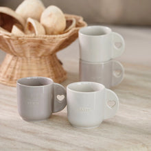 Afbeelding in Gallery-weergave laden, Riviera Maison - Taste &amp; Enjoy Heart Mug Set Of 2pcs