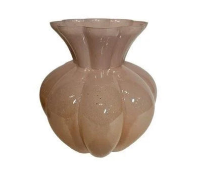 Mansion - Glass Pumpkin Vase 20*20*23.5 Pink Luster