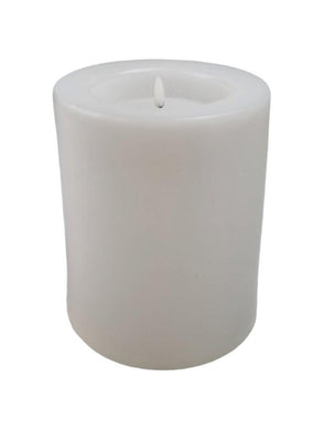 Mansion - LED white outdoor candle 15,5*19