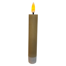 Afbeelding in Gallery-weergave laden, Mansion - Set van 2 oplaadbare LED-dinerkaarsen Ø2,2 × 12,5 cm - rustiek zand