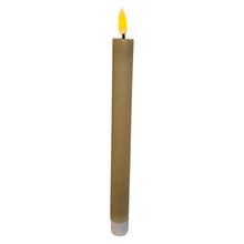 Afbeelding in Gallery-weergave laden, Mansion - Set van 2 oplaadbare LED-dinerkaarsen Ø2,2 × 22 cm - rustiek zand
