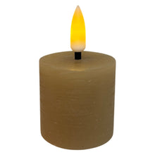 Afbeelding in Gallery-weergave laden, Mansion - Set van 2 oplaadbare LED-theelichtjes Ø3,8 × 4 cm - rustiek zand
