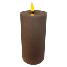 Afbeelding in Gallery-weergave laden, Mansion - Oplaadbare LED-kaars Ø7,5 × 15 cm - rustiek grijs