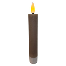 Afbeelding in Gallery-weergave laden, Mansion - Set van 2 oplaadbare LED-dinerkaarsen Ø2,2 × 12,5 cm - rustiek grijs