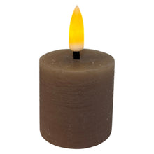 Afbeelding in Gallery-weergave laden, Mansion - Set van 2 oplaadbare LED-theelichtjes Ø3,8 × 4 cm - rustiek grijs