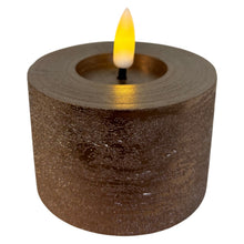 Afbeelding in Gallery-weergave laden, Mansion - Oplaadbare LED-kaars Ø7,5 × 5 cm - beige champagne