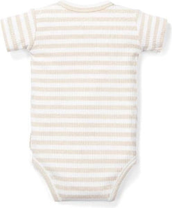 Little Dutch Romper korte mouw Stripe Sand/White