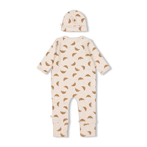 Feetje Geschenkset 1-delig babypak + muts offwhite melange