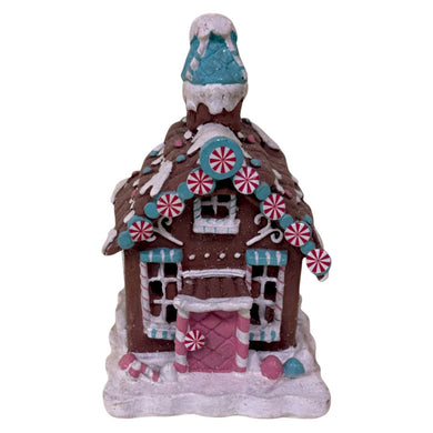 Mansion - Blue Gingerbread house 11.5*12*18cm