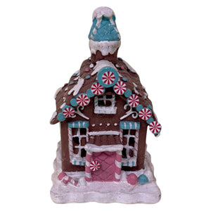 Mansion - Blue Gingerbread house 11.5*12*18cm