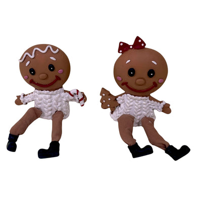 Mansion - 2asst Gingerbread Biscute hanging legs 9.5*4*18cm