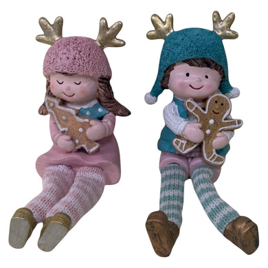 Mansion - 2asst Kids hanging legs 6.5*6*18cm