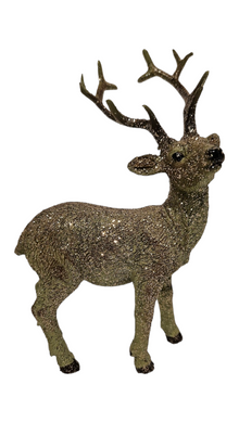 Mansion - Standing Deer Glitter 8.8*5.8*12.8