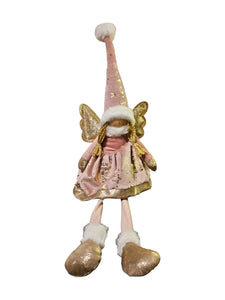 Mansion - Pink dressed Angel Hanging 22*16*60 cm