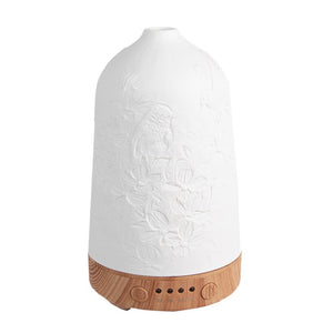 Aroma diffuser Ø 9x17 cm Wit Porselein Vogels