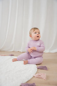 Feetje Pyjama wafel - Lila (maat 56 t/m 86)