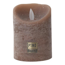Afbeelding in Gallery-weergave laden, PTMD - LED Light Candle rustic brown moveable flame S