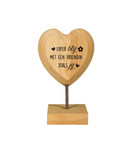 Afbeelding in Gallery-weergave laden, Wooden hearts - Vriendin
