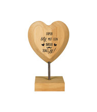 Afbeelding in Gallery-weergave laden, Wooden hearts - Broer