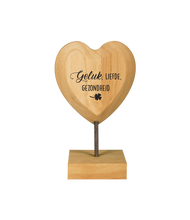 Afbeelding in Gallery-weergave laden, Wooden hearts - Geluk, liefde en gezondheid