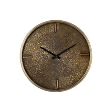 Afbeelding in Gallery-weergave laden, PTMD - Taylor Brass iron round clock with print S