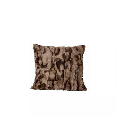 PTMD - Clarisse Brown artificial fur cushion square S