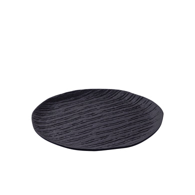 PTMD - Grail Black alu plate with stripes round M