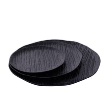 Afbeelding in Gallery-weergave laden, PTMD - Grail Black alu plate with stripes round L