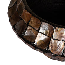Afbeelding in Gallery-weergave laden, PTMD - Daven Bronze poly shell bamboo pot round low S