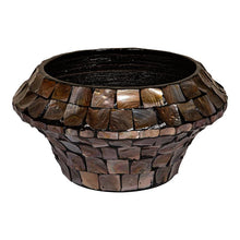 Afbeelding in Gallery-weergave laden, PTMD - Daven Bronze poly shell bamboo pot round low S