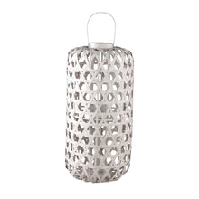 Afbeelding in Gallery-weergave laden, PTMD - Mayita Sand round bamboo lantern with glass L