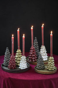 PTMD - Teeyla Gold ceramic glazed tree candleholder L