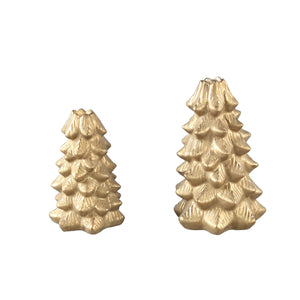 PTMD - Teeyla Gold ceramic glazed tree candleholder L