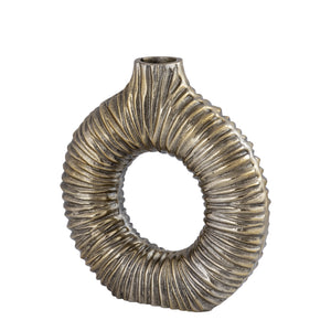 PTMD - Jiss Gold casted alu open vase round L