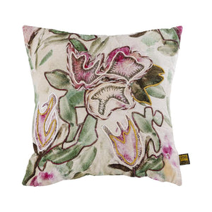 PTMD - Ayumi Pink square cotton cushion abstract