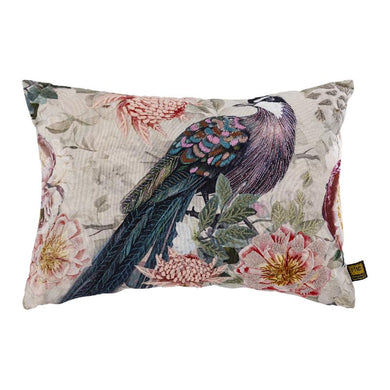 PTMD - Loralee Green rectangle cotton cushion peacock