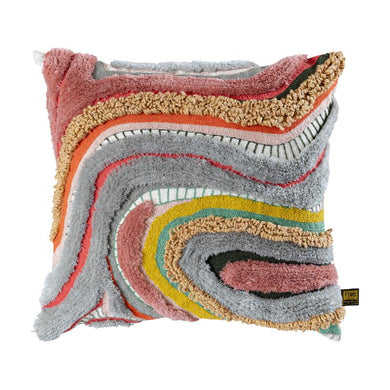 PTMD - Sephora Pink square embroidery cushion with lines