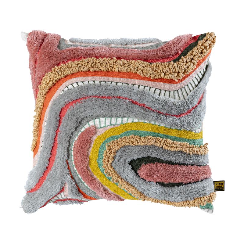 PTMD - Sephora Pink square embroidery cushion with lines